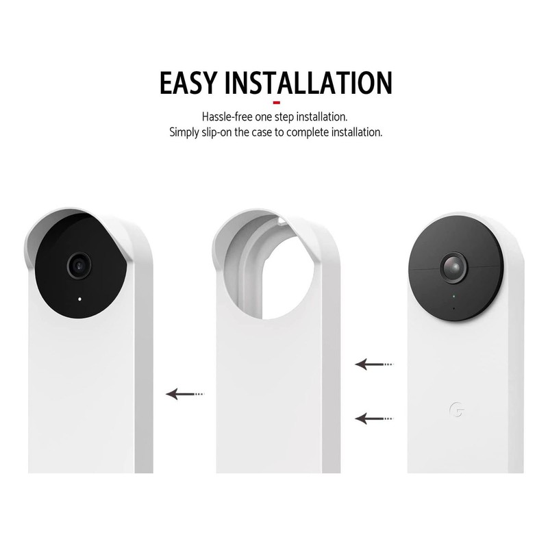 Doorbell Silicone Case for GoogleNest Doorbell Protective Cover Dustproof Cover