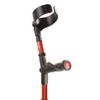 Flexyfoot Shock Absorbing Comfy Grip Double Adjustable Crutch - Improves