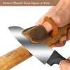 Toprank Leather Thumb Guard for Wood Carving - Premium Full