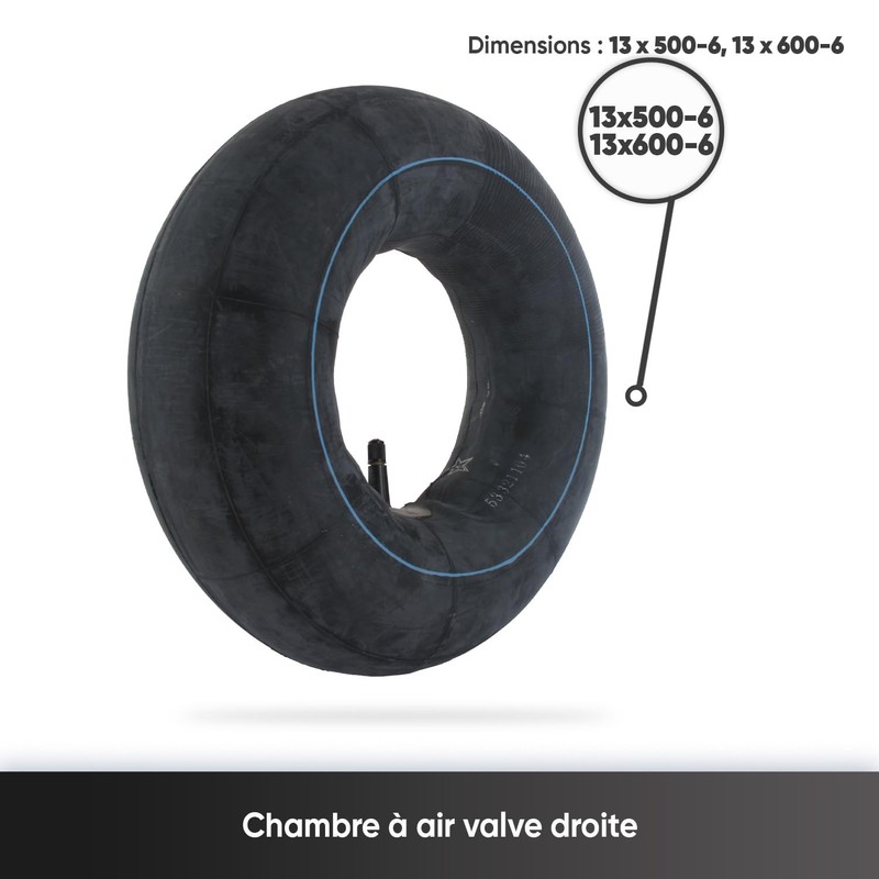Green Star 10037 Inner Tube 13 X 500/600/6 Valve Right