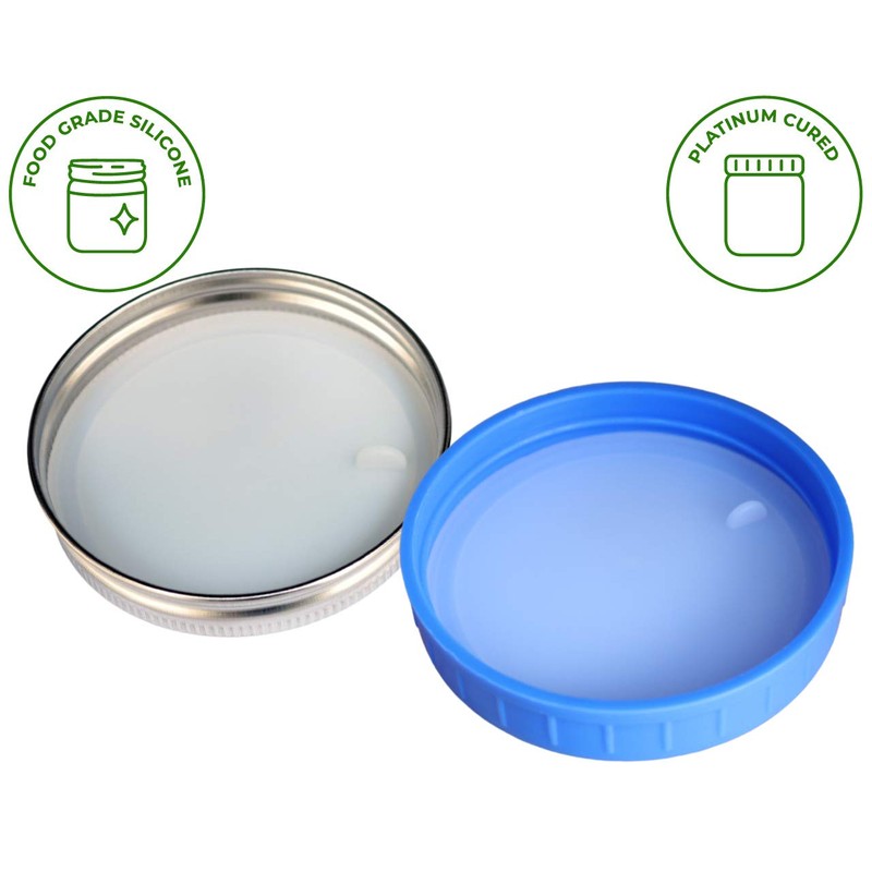 Leak Proof Platinum Silicone Sealing Lid Inserts/Liners for Mason Jars