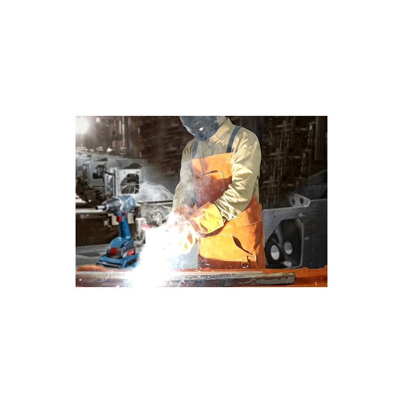 ONETIAN Leather Welding Apron with Soft Lining, Multi Pockets -
