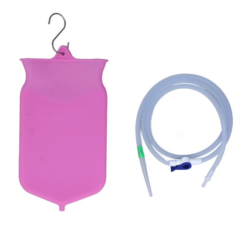 Silicone Enema Bag Kit Intestinal Cleansing Enema Douche Combination Set