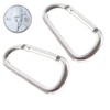 Triangular Aluminum Biner Carabiner 6mm Medium Camping Mountaineering Tent Part