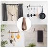 sourcing map 4pcs Leather Curtain Rod Holder 1 x 4.7