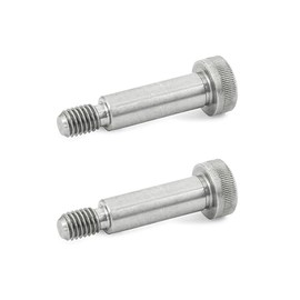 Ganter Normelemente Fitting Screws with Collar ISO 7379-8-M6-16-NI Mounting Diameter 8 mm Stainless Steel Pack of 2