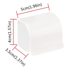 LUEXBOX 2 Pack Plastic Razor Holders with Cover for Shower, Wall Mount Razor Shaver Hook, Self Adhesive Razor Hanger Stands Compatible with Fusion 5 Proglide, Mach 3 Classic (White)