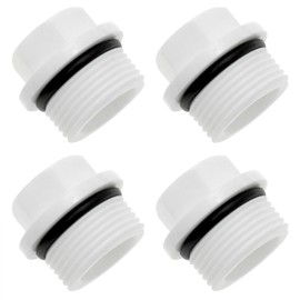 Yocimango -PPR Hose Cap Garden Hose Plug Sprinkler Cap Pipe Accessories 3/4 Inch Plastic White Hose Cap -4PCS