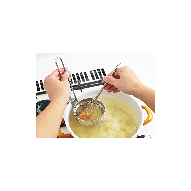 Yoshikawa 2004426 Misoshi Set, Scooping and Combing, Silver, Misoshi Muddler