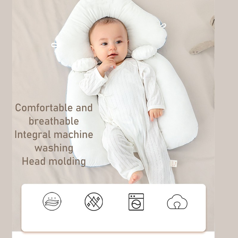 Baby Head Shaped Pillow Soft Nursing Support Adjustable Baby Positioning