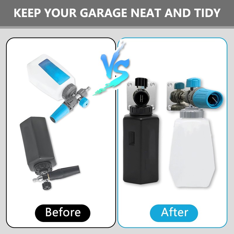 Qivine Foam Cannon Holder, 3Pcs Pressure Washer Gun Holder, 1/4"