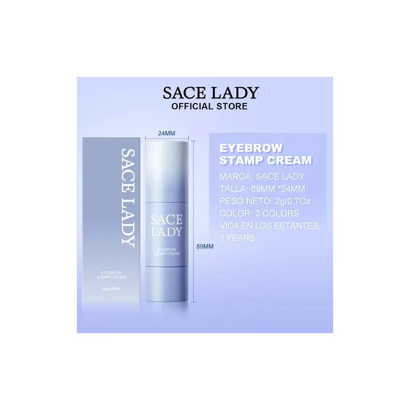 Sace Lady Sello De Cejas Brows Impermeable Duración Kit 02