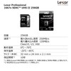 Lexar LSD256CB1667 SDXC Card, 256 GB, Silver Series, Class 10