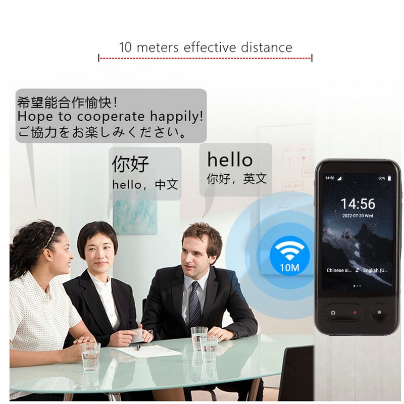 Language Translator 133 Languages 4.0 Inch Touch Screen Portable Smart