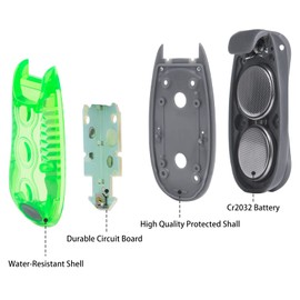 12 Pack Led Safety Light, Safety Light, High Visibility Strobe Running Lights Used for Bicycle, Walking Etc. Clip-On Running Lights Clip to Clothes Strap to Wrist, Bike Or Anywhere (Green)