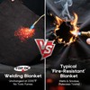 TOPDC Welding Blanket 40x40 Inch, High Temp Resistant Carbon Felt