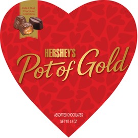 Pot of Gold Hearts - Pack of 2 - Delicious Chocolates that Generations Have Loved - Great for Sharing with that Special Someone for Valentine's Day - Smiling Sweets