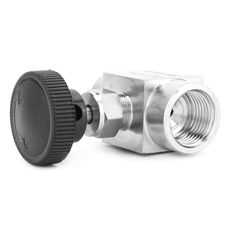 Válvula de Aguja Recta de Acero Inoxidable, 1/2 BSPP, para