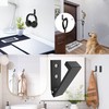 Wall Hooks, Six Wall Hooks, Folding Hooks, Bath, Kitchen, Garage,
