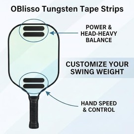 Pickleball Paddle Tungsten Tape Strips 10 Pack, Lead-Free 3g Weights for Paddle Balance Setup and Practice Gear