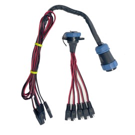 Yak Power | 5 Circuit | Heavy Duty | Waterproof | Quick Disconnect Kit | Panel Mount and Harness | YP-QD5 | Connect Your Own Portable Electronics to Your Kayak