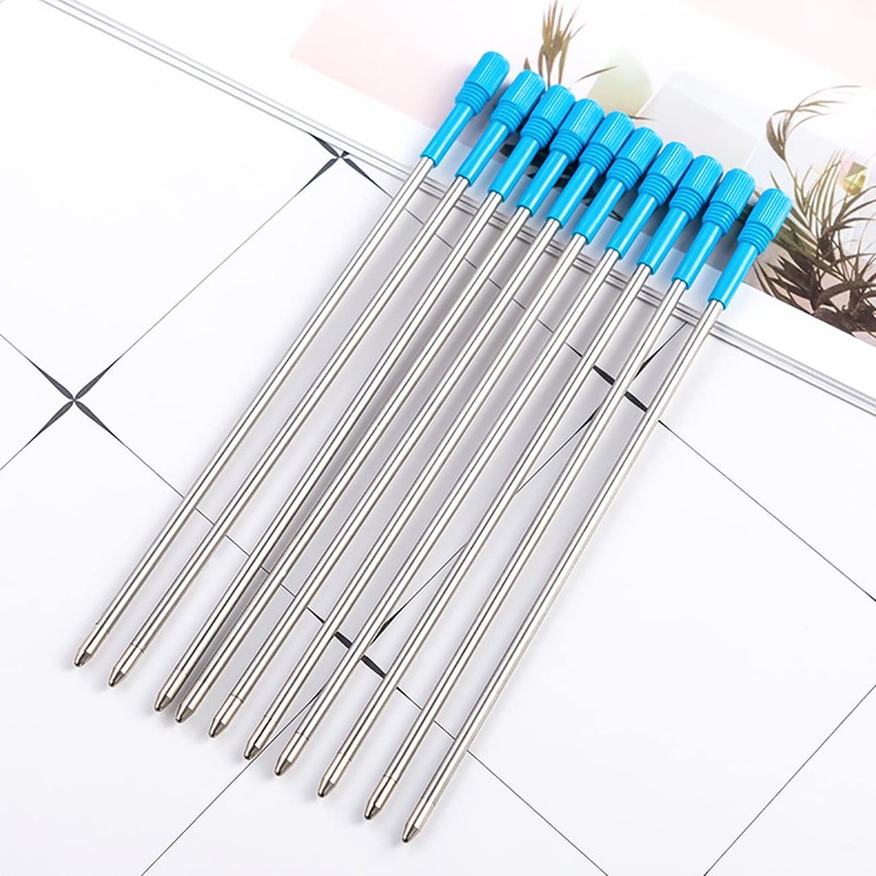 Gullor Pack of 10 Ballpoint Pen Refills 106mm Length Blue