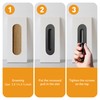 Malimali 6 Inch Oval Black Pocket Door Pull, Stainless Steel