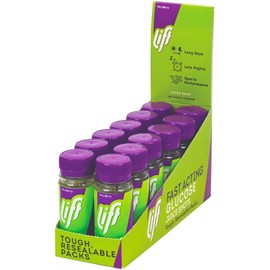 Lift Shots de Glucosa Rápida, Sabor Berry, Pack de 12 Botellas de 60ml - Baja en Calorías, Energía Instantánea, Sin Cafeína, Taurina ni Gluten, Apto para Niños, Vegetarianos y Veganos