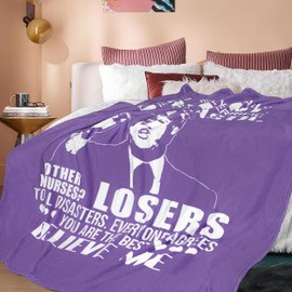 FTEFueie Nurse Gifts for Women, Gifts for Nurses Blanket Throw 60"x50", RN Gifts for Nurses Practitioner, Nurses Week/Day Gifts, Nursing Student Graduation Gifts, Nurse Birthday Appreciation Gift