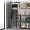 BONTEC 5-Step Ladder, 400lbs Max Load, Folding Step Stool with