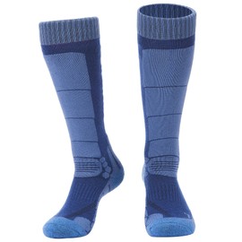 TaoTech Socks, Snowboarding, Merino Wool, Sports, Skiing, Outdoors, Climbing, Trekking, Thick, Graduated Compression, Knee Length, Cold Protection, Breathable, Antibacterial, Odor Resistant, Sweat