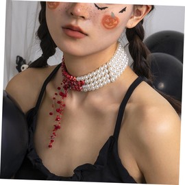 LIFKOME Stylish Necklace Layered Pearl Necklace for Women Gothic Clavicle Chain Fashion Jewelry