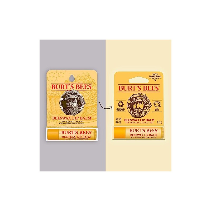 Burt's Bees Beeswax Lip Balm with Vitamin E & Peppermint