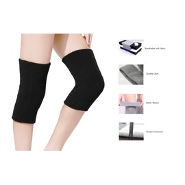 Afinder Winter Soft Thermal Knee Braces Leg Warmers Cozy Warm Snow Skiing Cycling Camping Runing Arthritis Tendonitis Knee Pads Leg Sleeves Support for Older Men Women