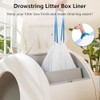 120 Count Self-Cleaning Cat Litter Box Liners Bag, Compatible with