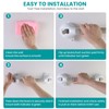 16 Inch Long Suction Grab Bar for Bathroom Indicator Light,