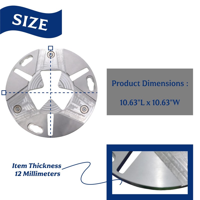 230 MM Universal Adapter Plate for HTC & Husqvarna Floor