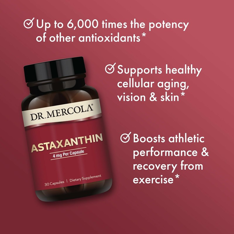 Dr. Mercola Organic Astaxanthin - 4 mg Astaxanthin - Powerful