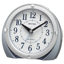 Rhythm 4RL439SR04 Atomic Clock, Alarm Clock, Electronic Sound Alarm (Just Alarm Function), Light Included