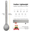 TiTo Titanium Long Handle Spork and Spoon Eco-Friendly Ultralight Portabale
