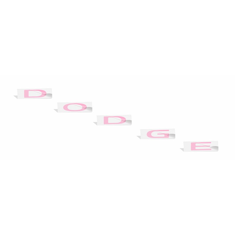 Rear Dodge Emblem Overlay Decal - Fits 2015-2023 Challenger -
