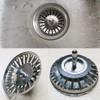 Kitchen Sink Strainer,YMWALK Stainless Steel Sink Strainer Plug,Dual Function Basket