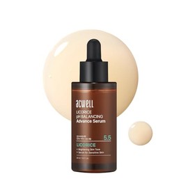 ACWELL Licorice pH Balancing Advanced Facial Serum Ampolla – Cuidado de manchas oscuras y tonos desiguales con niacinamida, suero diario hidratante li