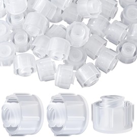 DC,CLISENCE 50 Pcs Syringe Tip Caps, Easy Dispensing Syringes Cap