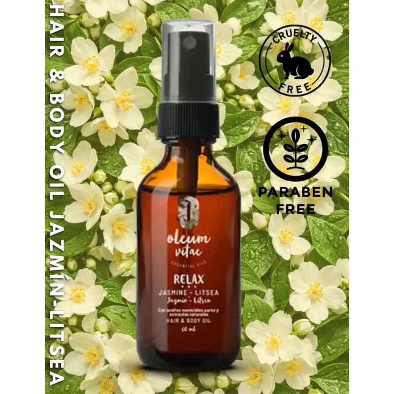 Aceite Para Cabello Cn Aceite Esencial De Jazmin Litsea 60ml