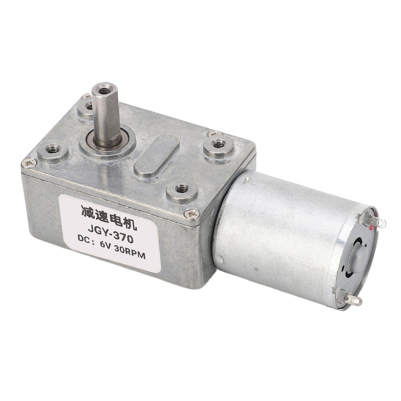Worm Gear Motor High Torsion 12mm Single Shaft Self Locking
