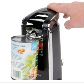 Hamilton Beach Electric Can Opener Automatic Smooth Side Edge Commercial Stainless Black Under