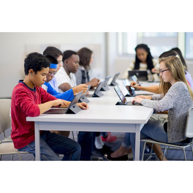 Avid Products AE-1M Disposable Stereo Black School Earbuds with Mic,