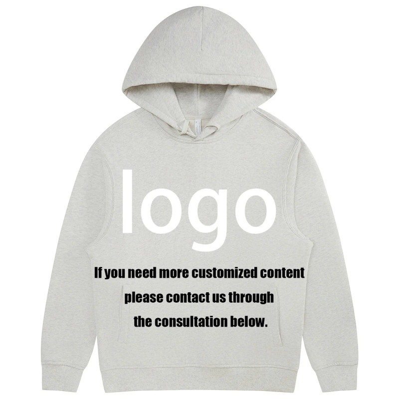 Premium Double Layer Hood Side Pocket Pure Cotton Hooded Sweatshirt