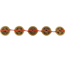 Feng Shui Wealth I-Ching Coin Set (100 Pieces) or Five Emperor Coins, Designed to Attract Health and Wealth, Serving as Symbols for Wealth Attraction and Protection Against Evil. (WUDIQIAN)